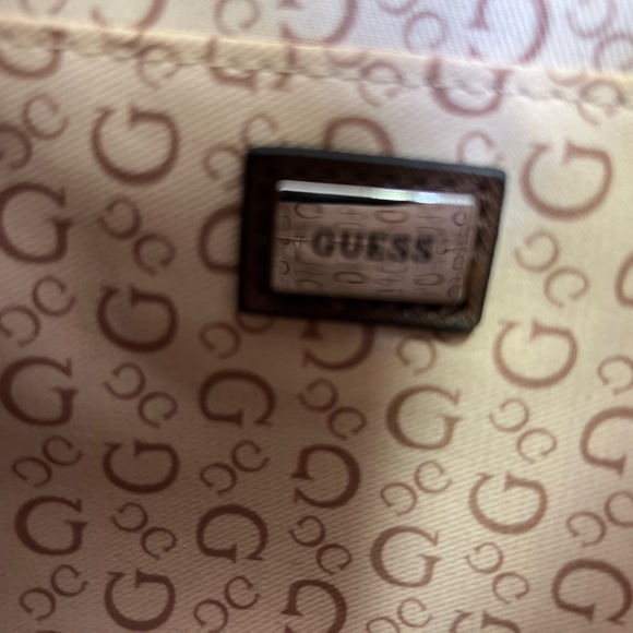 GUESS Tan and Brown Monogram Tote - Picture 10 of 11